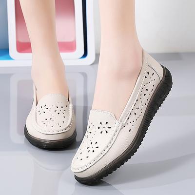 Mocassins d'été classiques et confortables pour femmes, chaussures décontractées à enfiler, légères, ajourées, pour la marche, la conduite, le travail, les affaires, les bateaux