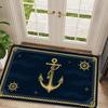 "Nautical Anchor" Non-Slip Mat – Soft & Fade-Resistant, Stylish Design for Living Room, Bedroom, Kitchen & More Carpet