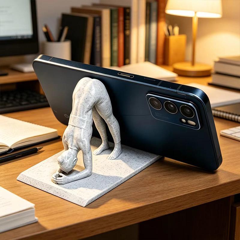 Multifunctional Desktop Phone Holder & Storage Bracket for Yoga or Relaxation