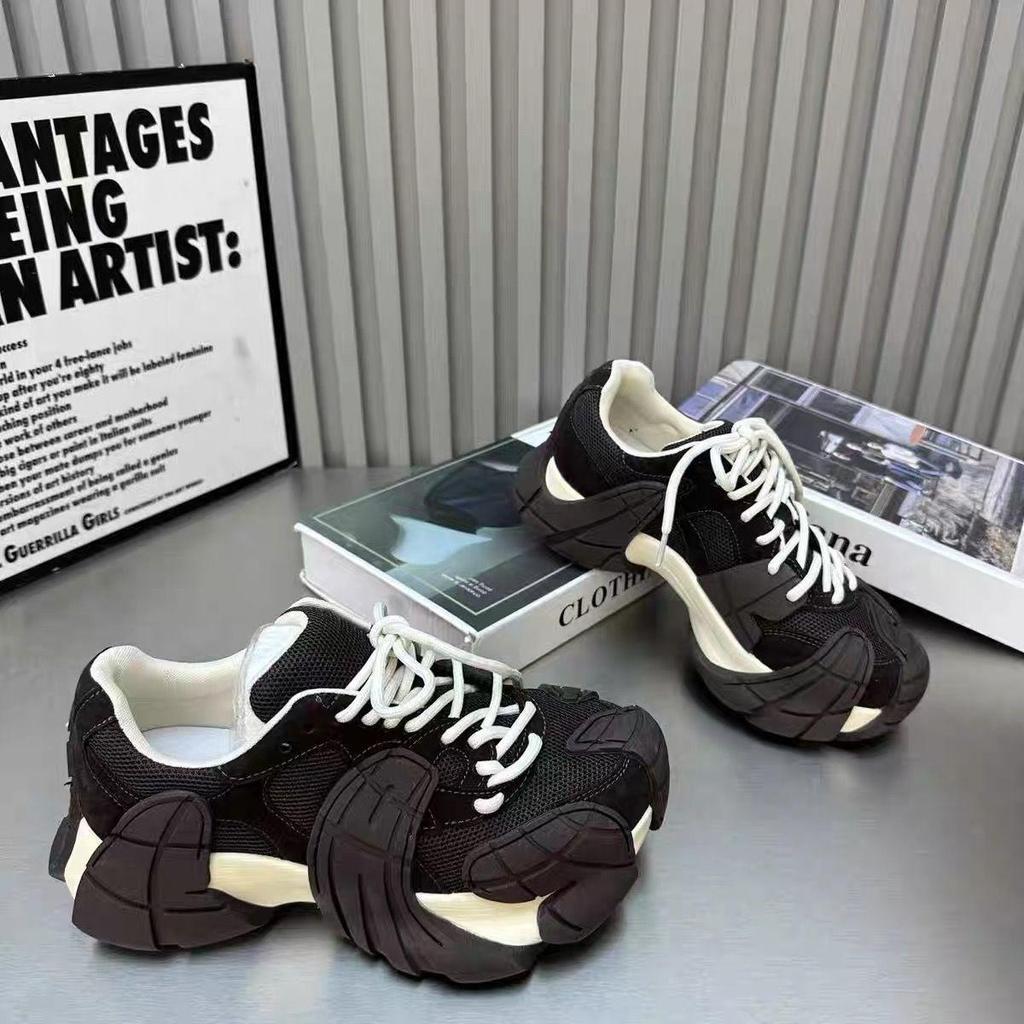 Europejska Ośmiornica Casualowe Damskie Oddychające Sneakersy: Modne, Wszechstronne, Dodające Wzrostu Modne Buty Taty