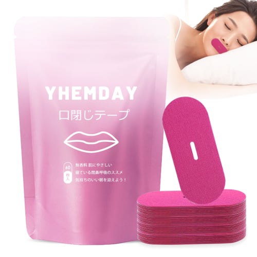 

YHEMDAY Mouth Closure Tape, Anti-Snoring Aid, Promotes Nasal Breathing, Prevents Mouth Breathing, Gentle on the Skin, Fragrance-Free, 60 Sheets, Magen