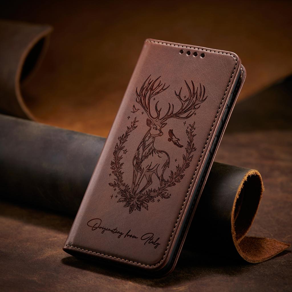 Animal Leather Phone Wallet Case Book For Oppo Reno 13 12 11 10 A5 A3 Pro 5G 13F 12F 11F A60 A79 A98 A38 A17 A74 A94 A53 Cover
