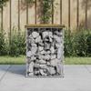 VidaXL Design Gabion Garden Bench 33x31x42 Cm Impregnated Pine Wood 834328