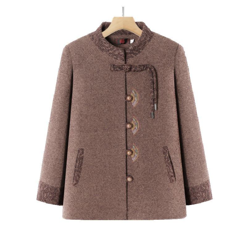 Winter Coat Women's Fleece Thickened Top Year Old 0 Old Lady Clothes