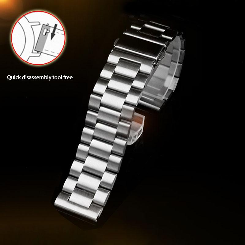 Bracelet de montre en acier inoxydable 24 26 27 28 30 mm pour D-iesel pour DZ4316 DZ7395 DZ7305 P-anerai bracelet de montre homme Fixation de table
