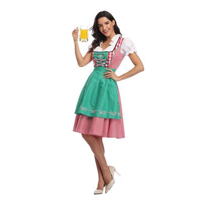 Bavarian Traditional National Dress German Oktoberfest Maid Costume Dress