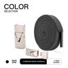 1pairs Wide Elastic Flat Straps with Metal Press Buckles - No Need To Tie Lazy Shoelaces, Lightweight Elastic Shoelaces Suitable for Sports Shoes