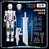 Posable Action Figure Model Collectible Ornament for Display,