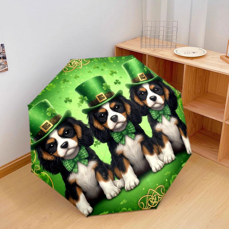 Threepuppies Pattern Pattern New Style Umbrella, 1 Piece Automatic Folding Umbrella, Portable Travel Umbrella, Outdoor Umbrella, Birthday Gift