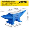 Pro Horn Anvil 30KG/66.1LBS Weight Steel Anvil Blacksmith Blacksmith Anvil, Portable Rugged Cast Iron Anvil Blacksmith Anvil Stable Workbench