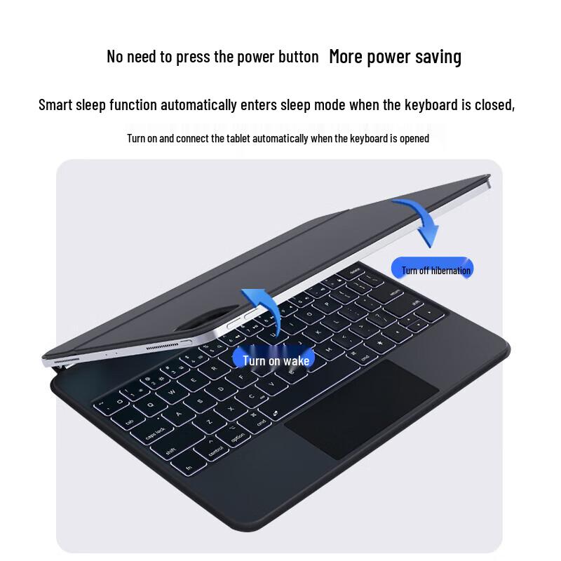 AUSDOM Magkey 12.9 Magnetische Tastaturhülle für iPad Pro/Air 13 Zoll
