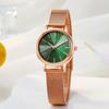 Woman Couples Watches Dial Watch Women'S Quartz Sleek Stainless Stee Fashion Strap Minimalist Retro Bracelet Watch Montre Femme