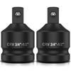 2Pcs Impact Socket Adapter Chromium Molybdenum Steel Impact Socket Reducer 3/4 Inch Female to 1/2Inch Male Impact Socket Adapter