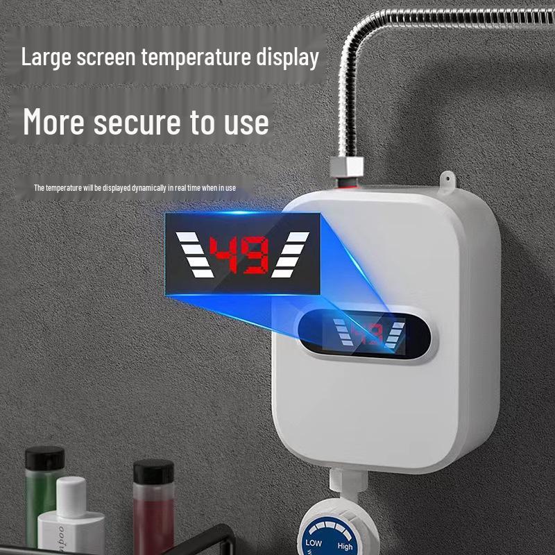 Instant Electric Tankless Water Heater for Home Shower - Fast Heating & Constant Temperature