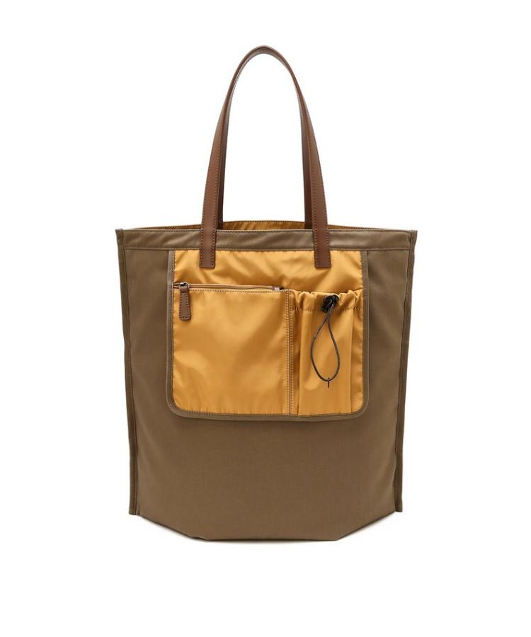 Daks Men'S Accessories Beige Color Block Shoulder Bag_Dbba6E901K2
