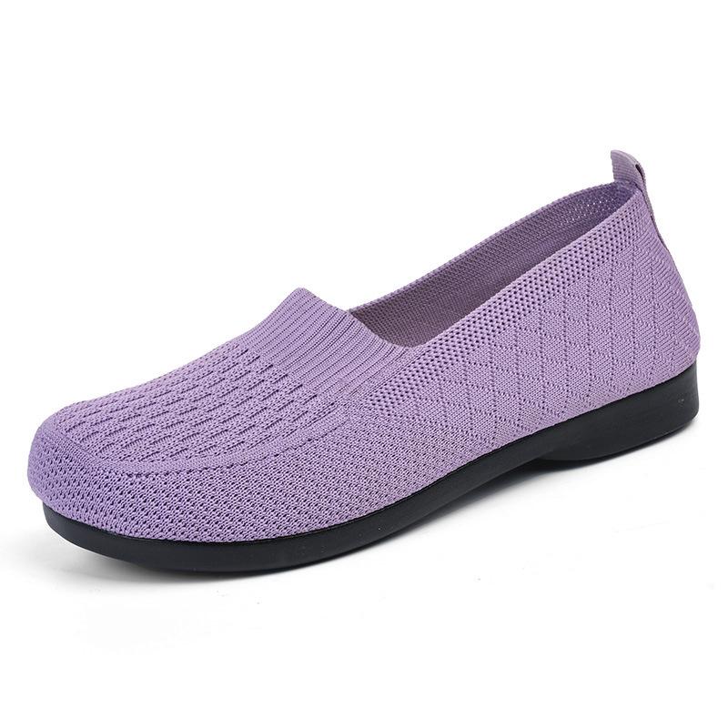 

Женские слипоны-носки - Коллекция Весна/Лето 2025, Идеальны для среднего и пожилого возраста, Однотонные, Мягкая подошва, Идеальны для танцев 37 фиолетовый