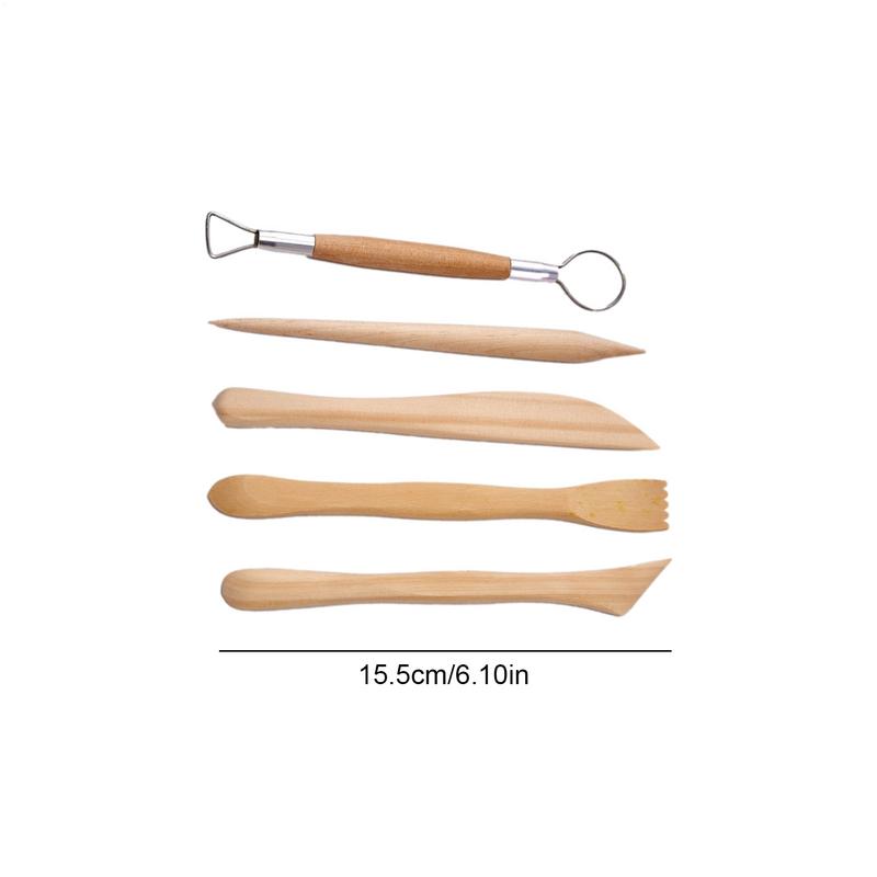 Sculpted Pottery Kit Pottery Clay Supplies Kit Accessories Wood Ceramics Carving Tool Modeling Shaping Clay Cutting Tools