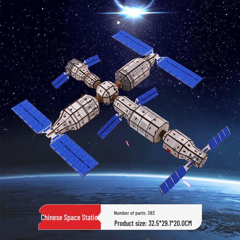 Wooden 3D Military Puzzle Model - Educational DIY Toy for Boys