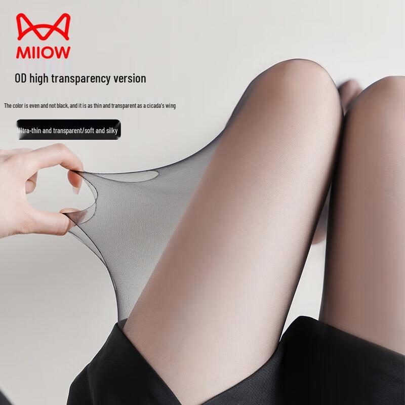 MiiOW Women's Ultra-Thin Sheer Anti-Snag Pantyhose