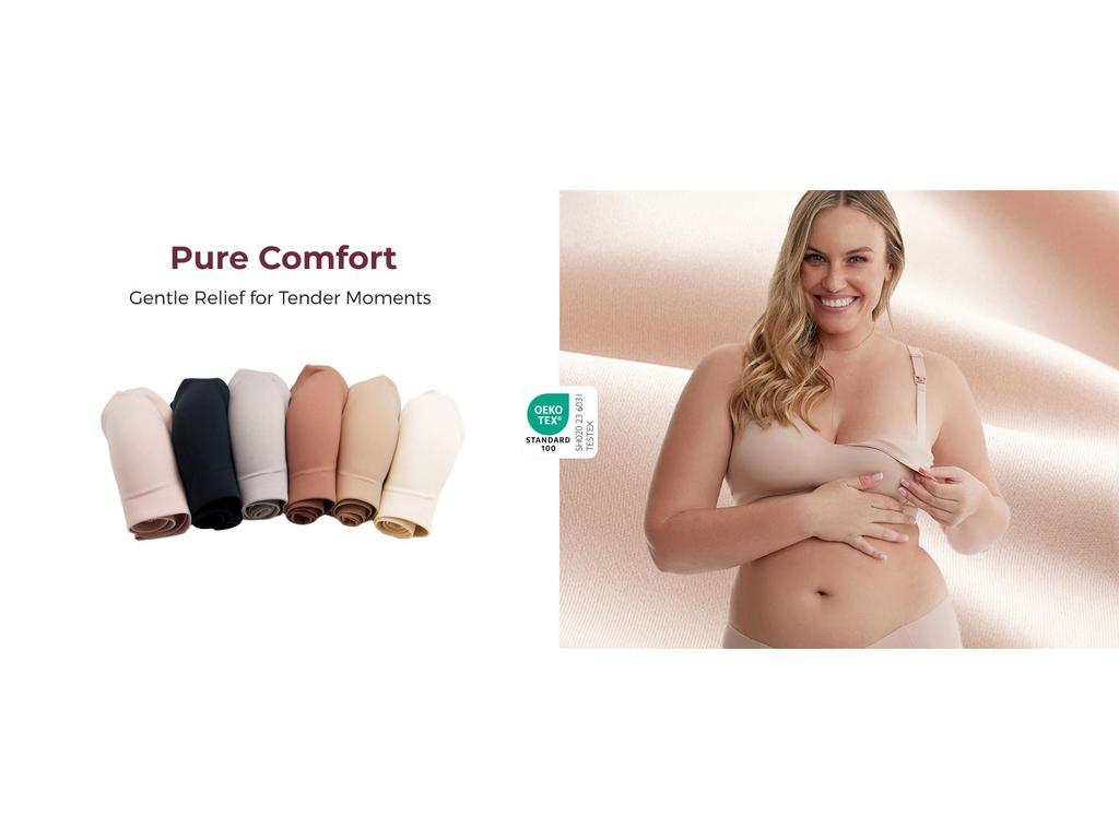 Reggiseno da allattamento senza cuciture Momcozy YN21 - Super confortevole e forma naturale Abbigliamento da notte per la maternità