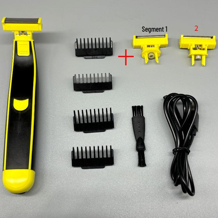 Herren Nass-/Trocken-USB-wiederaufladbarer Elektrorasierer, Vollständig abwaschbarer Haarentferner & Rasierer