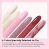ROSALIND 10g 6PCS Dipping Powder Kit Shiny Activator Art Design Decorations