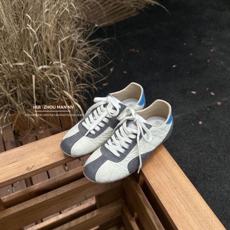 Leather Retro Ballet Women's New Versatile and Thin Color Matching Casual Sports Shoes Flat