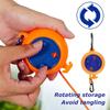 8m Clothesline Retractable Portable Travel Outdoor Camping Windproof Belt With Fixed Buckle And Clothespin Clothesline