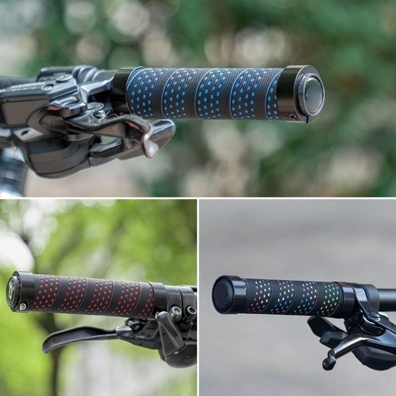 Comfortable NonSlip Bicycles Handlebar Grips Nonslip Cycling Handlebar Sleeve Bilateral Locks Bikes Handlebar Grips
