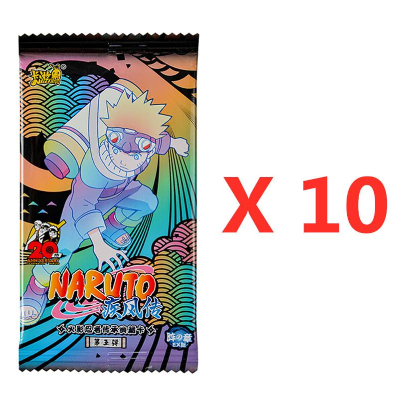 Naruto Cards Uzumaki Sasuke Ninja Game Collection Rare Cards Box Flash Cards Toys For Children Christmas Gift