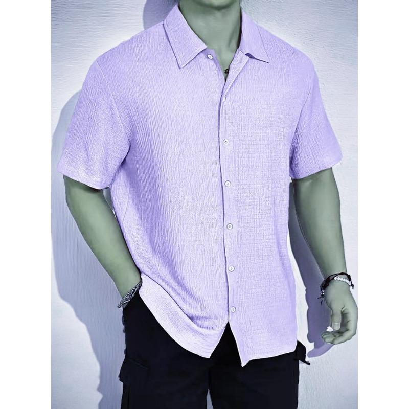 Men's short-sleeved commuter shirt casual out wish men
