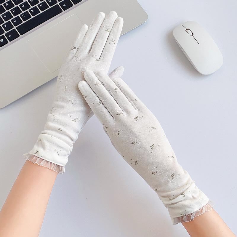 Sunscreen Gloves Women's Summer Thin Medium and Long UV Protection