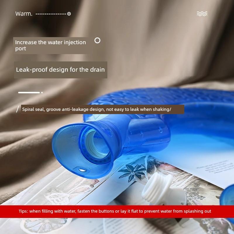 U-Shaped Hot Water Bottle, Thickened Explosion-Proof Shoulder and Neck Warmer for Office Use, Neck Protection Against Cold, Winter Hot Compress Water
