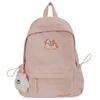 Schoolbag Korean version ins cartoon pony backpack women's large capacity college style student schoolbag simple versatile casual backpack