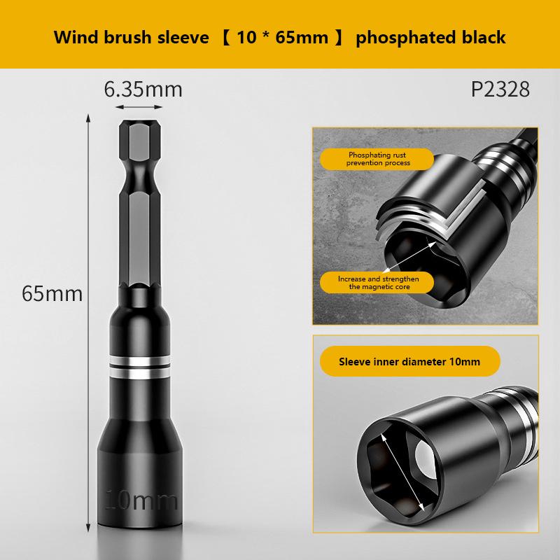 Steel Magnetic Nut Screwdriver Socket Bits For Power Drills Hex Shank Driver/Adapter Socket Wrench Tool Parts Accessories