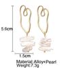 Women Vintage Irregular Imitation Pearl Earrings
