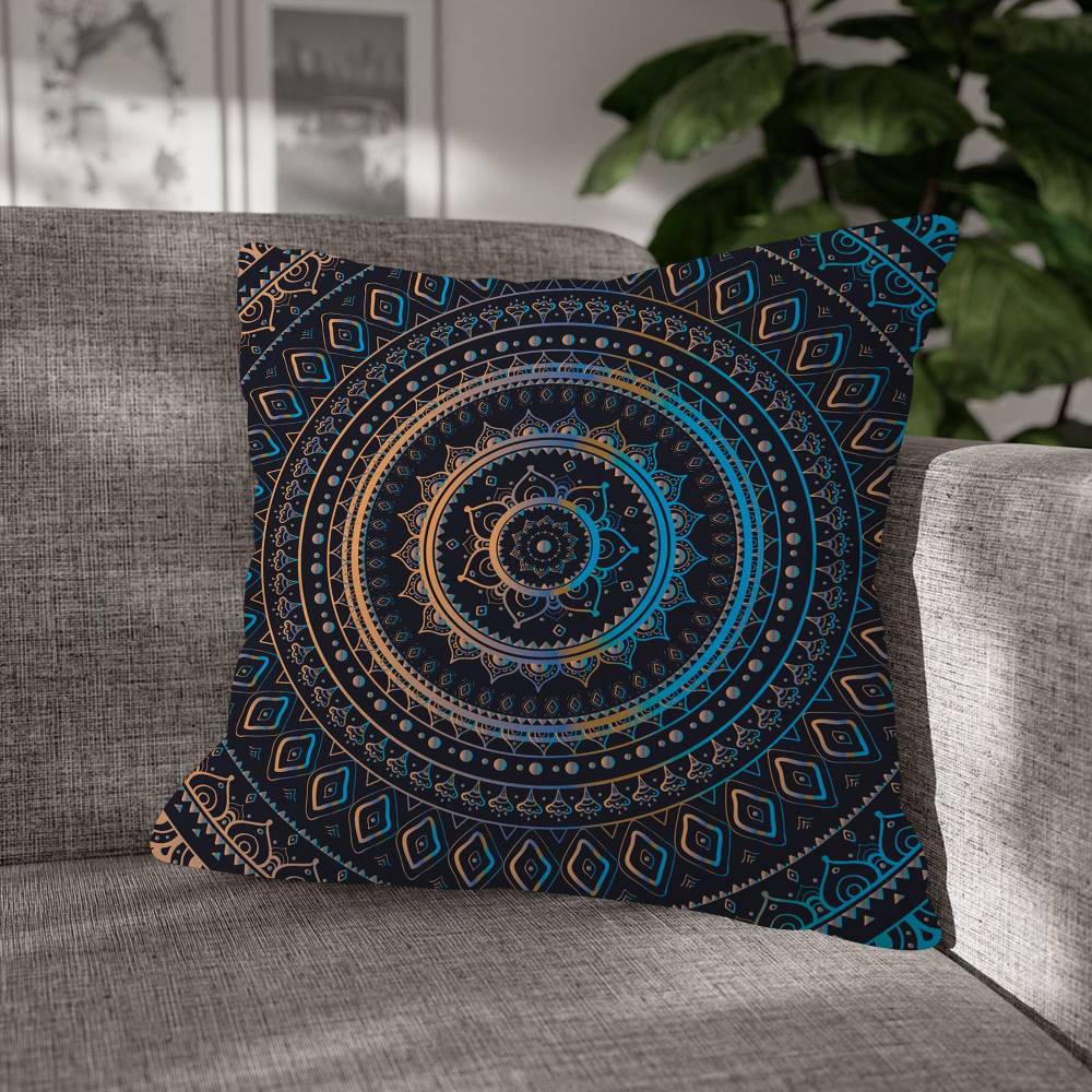 Indian Mandala Pillow Case For Home Bedroom Car Office Decoration Living Room Sofa Cushion Cover Suitable