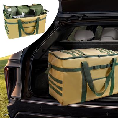 Borsa portaoggetti da campeggio di grande capacità 53-81L, borsone tattico, organizer da picnic/tenda da campeggio per campeggio/casa/viaggio/bagagliaio auto