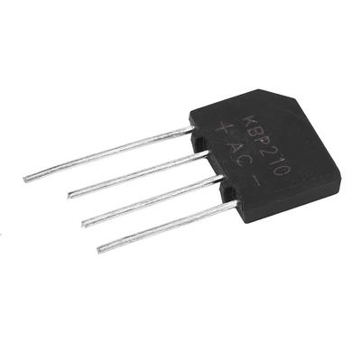 2A 1000 V mostek diodowy KBP210 płaski mostek prostowniczy do obwodu elektronicznego (10 sztuk)