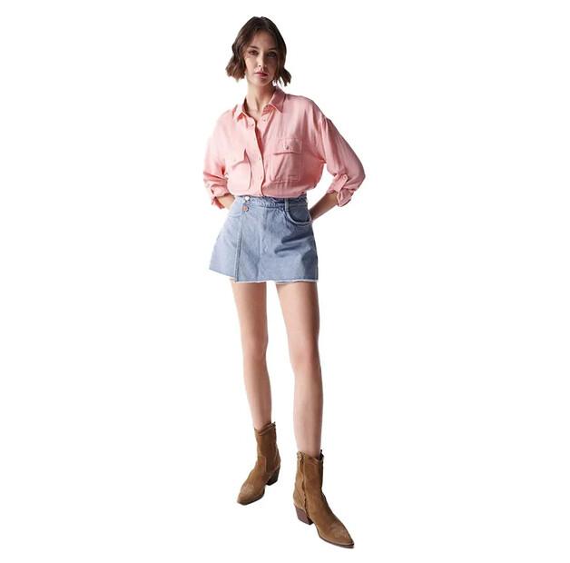 Salsa Jeans Lyocell рубашка с длинным рукавом