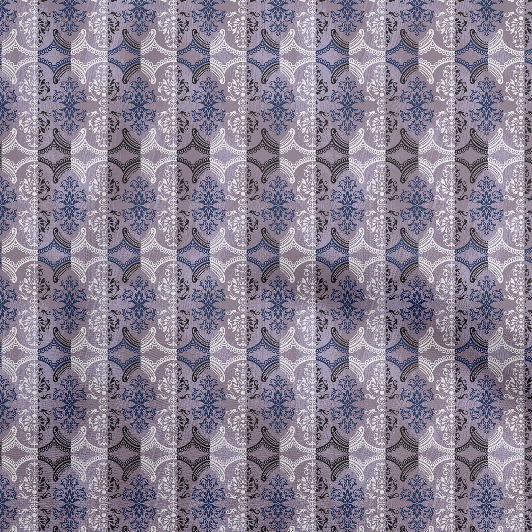 

oneOone Georgette Viscose Gray Fabric Floral Dress Material Fabric Print Fabric By The Yard 42 Inch 42 Inch Wide - Viscose Chiffon фіолетовий