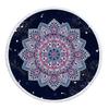 Telo Mare Rotondo Mandala con Frange Microfibra Assorbente Tappetino Copriletto Arazzo Coperta Asciugamano da Piscina da Bagno
