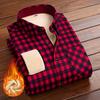 Winter Women Plus Velvet Thicke Shirt Style Jacket Warm Coat Brand Casual Woman Fleece Tops Female Grid Clothes Outerwear