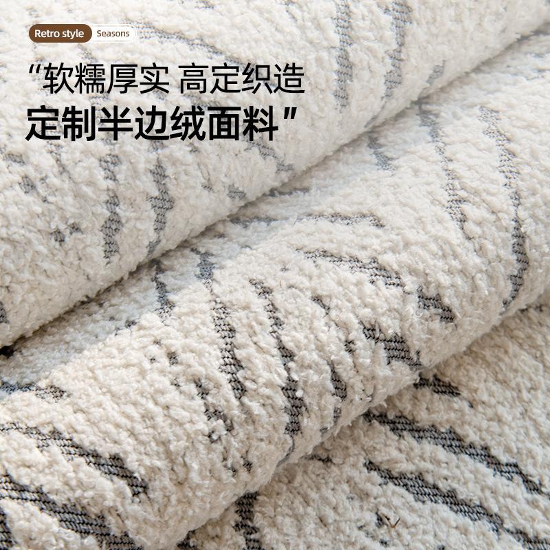 Winter Plush Sofa Cushion Winter  New Seat Cushion Cover Cloth Non-Slip Light Luxury High-End Cross-Border Sofa Cover