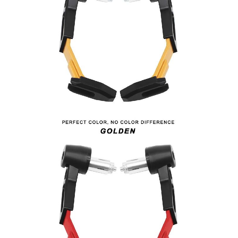 2PCS Handlebar Protectors Windproof Anti-Fall  Lever Guard with Aluminum Stiffener For Motorcycle Scooter Mountain E-Bike Brake