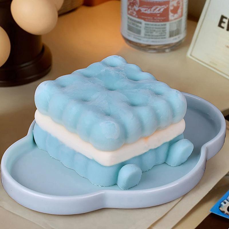 3D Cookies Shape Mousse Cake Silicone Molds Diy Ice Cream Dessert Making Mold 4 Inches Sandwich Biscuits Decorating Baking Tools