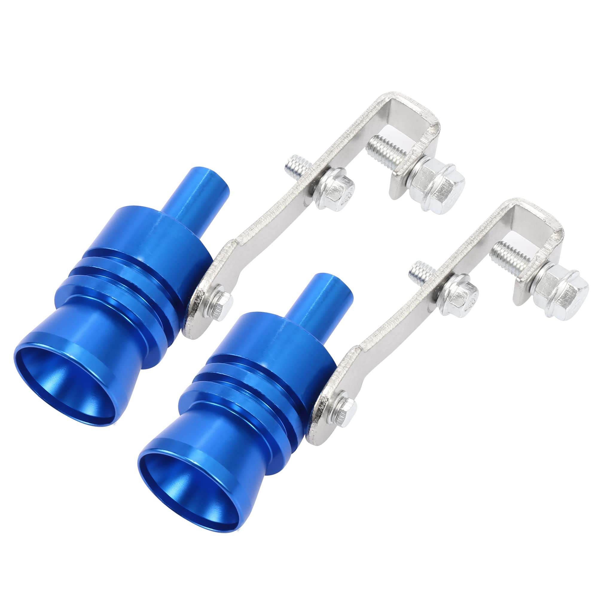 

X AUTOHAUX Muffler Whistle Large Turbo Whistle Muffler Wrench Screw Aluminum Alloy Blue Exhaust