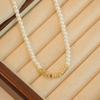 Luxurious Minimalist Pearl & Metal Choker Necklace for Women - Summer 2025 Trend