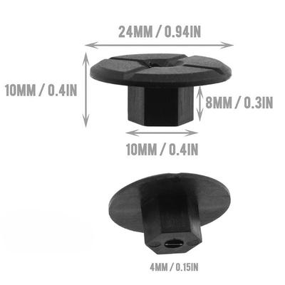 50-300PCS Car Fender Flares Mud Flaps Splash Guard Fastener Clips Bumper Panel Fastener Clips Unthreaded Nuts For Mercedes Benz