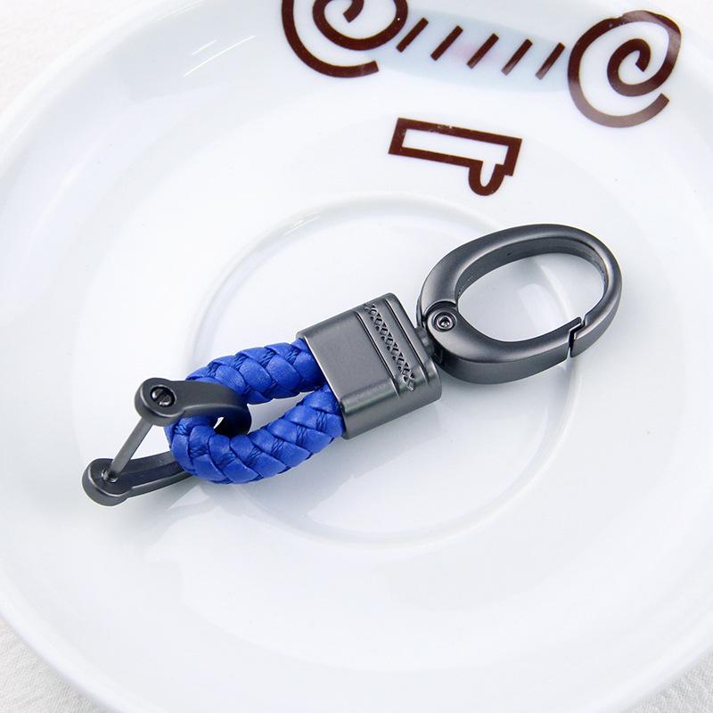Braided Rope Sub-Gun Printing Keychain Men'S And Women'S Waist Hanging Big Head Chain General Car Key Bag Accessories